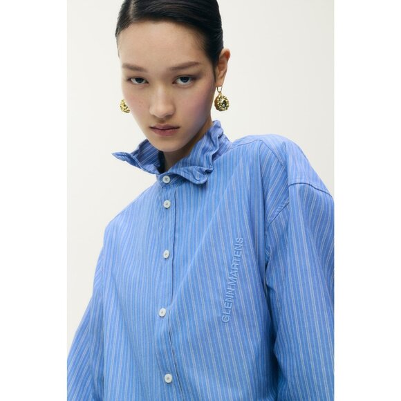 NWT Glenn Martens x H&M Wire Boning Poplin Shirt sz XL - Picture 2 of 7